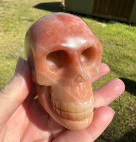 Orange Jade Skull #13