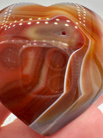 Carnelian Heart Palm Stone #10