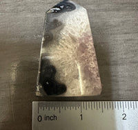 Black Onyx & Quartz with Amethyst Obelisk Tower #6