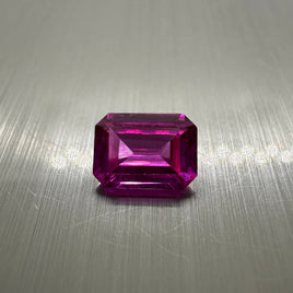 Lab Created Pink Sapphire 8x6mm Octagon 1.50ct