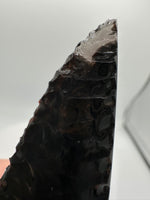 Handmade Fluorescent Ruby in Zoisite, Africa and Mahogany Sheen Obsidian, Glass Buttes, OR, Dagger