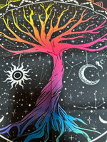 Tree of Life Moon and Sun Altar/Tarot Cloth