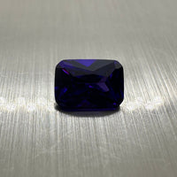 Emerald Cut Purple 7x5mm Cz