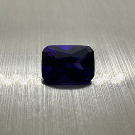 Emerald Cut Purple 7x5mm Cz