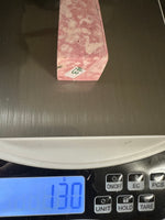 Rhodochrosite Four-Sided Tower #3 – Rose Pink, Cream & Tan Polished Crystal Point