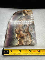 Fluorite Mixed Cube Pyrite & Acicular Slab #4