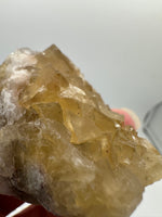 Golden Cube Fluorite Cluster – Moscona Mine, Spain Specimen