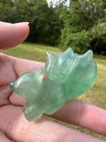 Baja Blast Fluorite Nine-Tailed Fox Carving