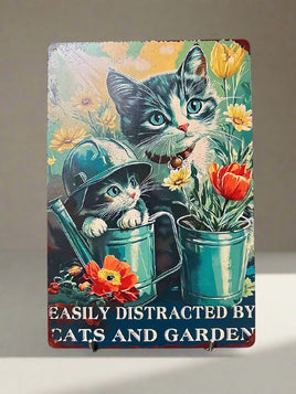 Easily Distracted by Cats and Garden