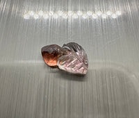 Bi-Color Peach Tourmaline Carving 10x6mm 1.40ct (12T)