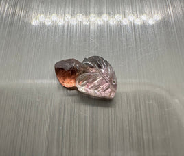 Bi-Color Peach Tourmaline Carving 10x6mm 1.40ct (12T)