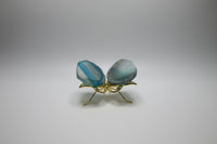 Butterfly with Blue Agate Slices
