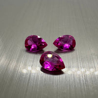 Manmade Pink Sapphire 7x5mm Pearshape