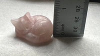 Rosé Quartz Sleeping Cat
