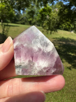 Feather Fluorite Free Form with Rainbow #7