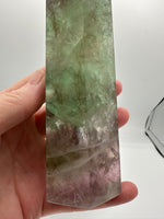 Large Fat Watermelon Fluorite Tower #3