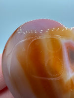 Carnelian Heart Palm Stone #11