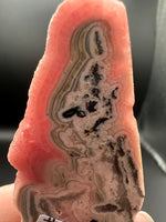Rhodochrosite Slab #13 – Natural Pink Banded Rhodochrosite Mineral Specimen