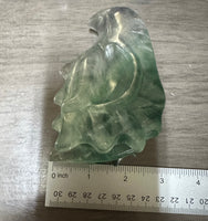 Fluorite Dragon Head Carving #23