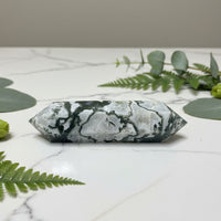 Moss Agate Double Terminated Point #2