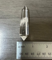 Natural Quartz Double Terminated Wand Point #10