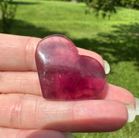 Candy Fluorite Carved Heart #2
