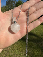 Quartz Perfume/Essential Oil Bottle Necklace