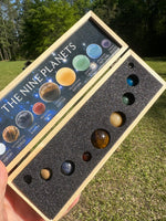The Nine Planets Crystal Ball Set with Wooden Box