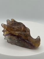 Fluorite Dragon Head Carving #9