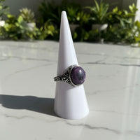 Natural Charoite Ring #33