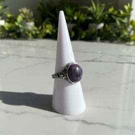 Natural Charoite Ring #33