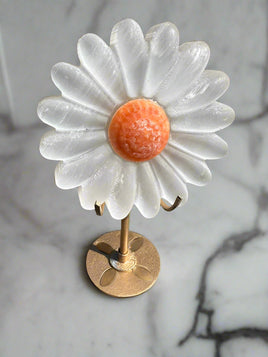 Selenite Flower with Stand