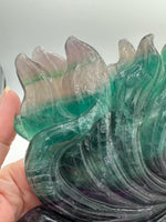 Rainbow Fluorite Nine-Tailed Fox