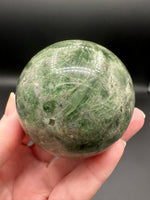 Natural Green Diopside Crystal Sphere 327g – Polished Gemstone #3