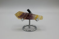 Carved Fluorite Scepter with Rainbows #4