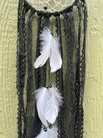 Black Dream Catcher with Feathers #1