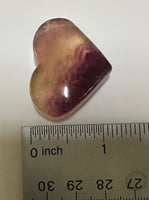 Candy Fluorite Carved Heart #7