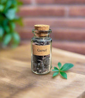 Garnet Chips In Bottle
