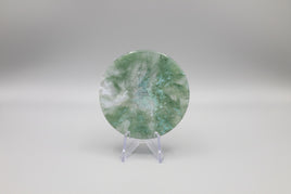 Moss Agate Polished Round Slice #13