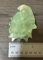 Fluorite Dragon Head Carving #13