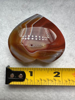 Carnelian Heart Palm Stone #10