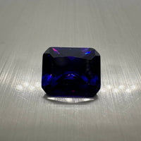Emerald Cut Purple Cz 12x10mm 9.60ct