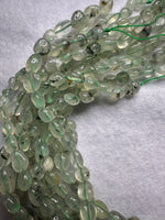 Prehnite Freeform Bead Strand