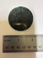 Moss Agate Polished Round Slice #35