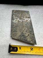 Free Form Pyrite Flowers Symbiosis Mixed Agate Slab #4