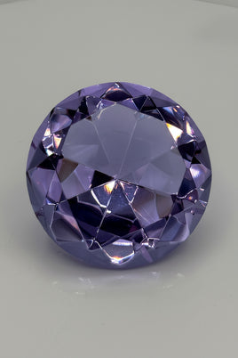 Purple Glass Gemstone Paperweight