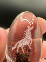 Beautiful Horse Garden Quartz Inner Scene Carving #4