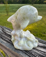 Lantian Jade Carved Dolphin #3