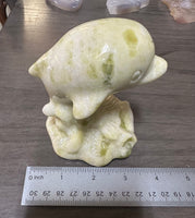 Lantian Jade Carved Dolphin #1