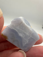 Blue Lace Agate Keychain